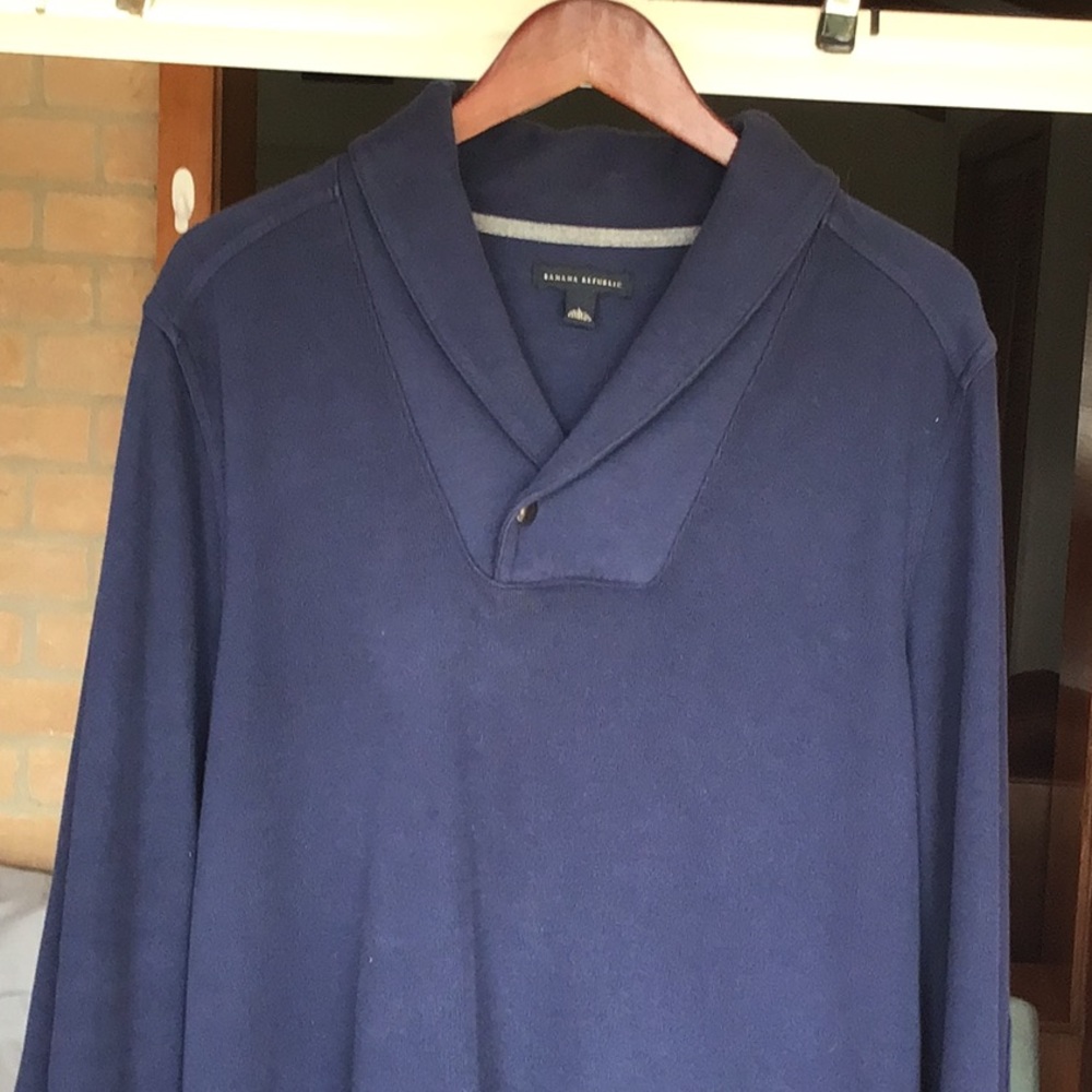 Blue banana republic large sweater V top